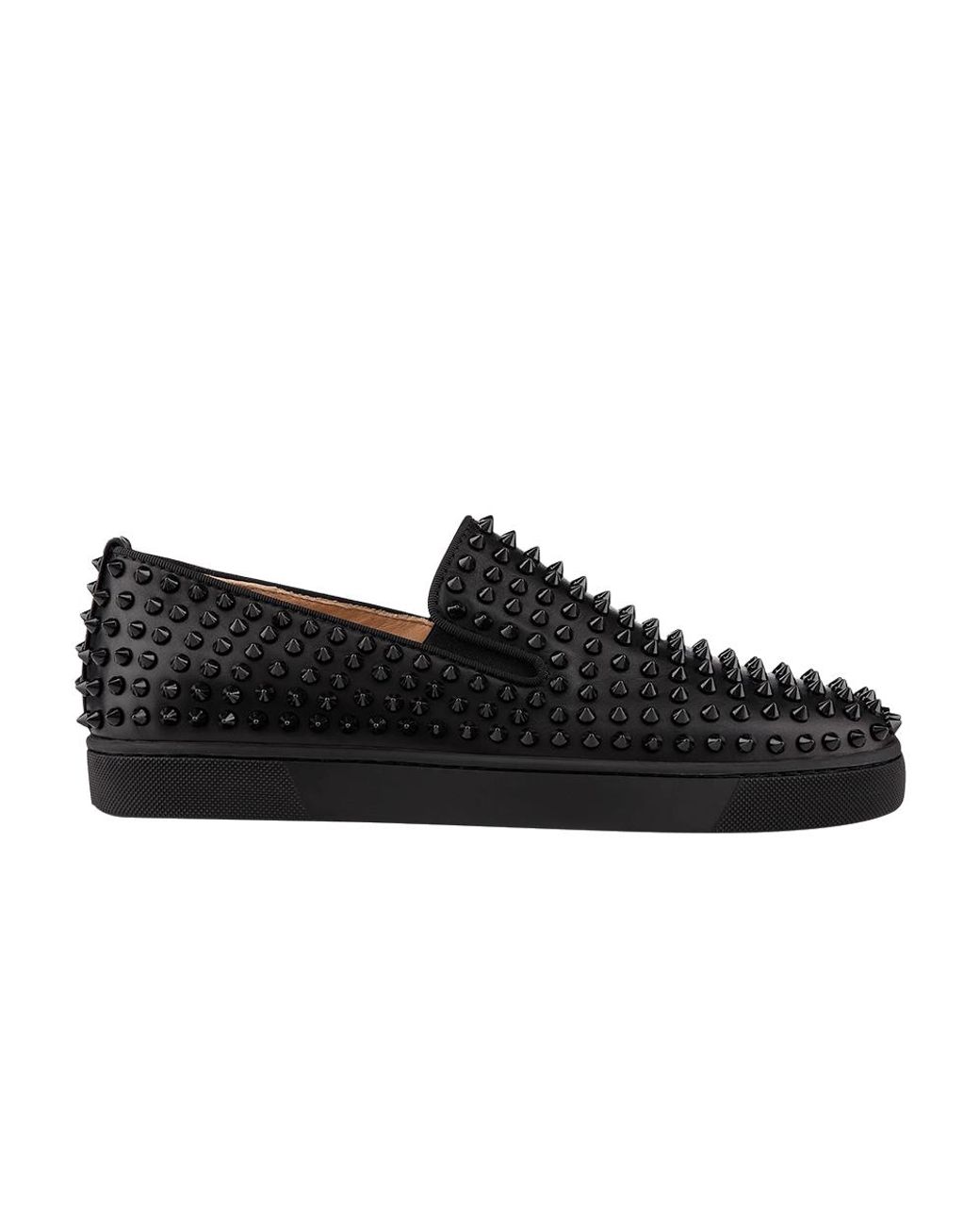 Christian Louboutin Roller Boat Flat Spikes 'black' for Men Lyst