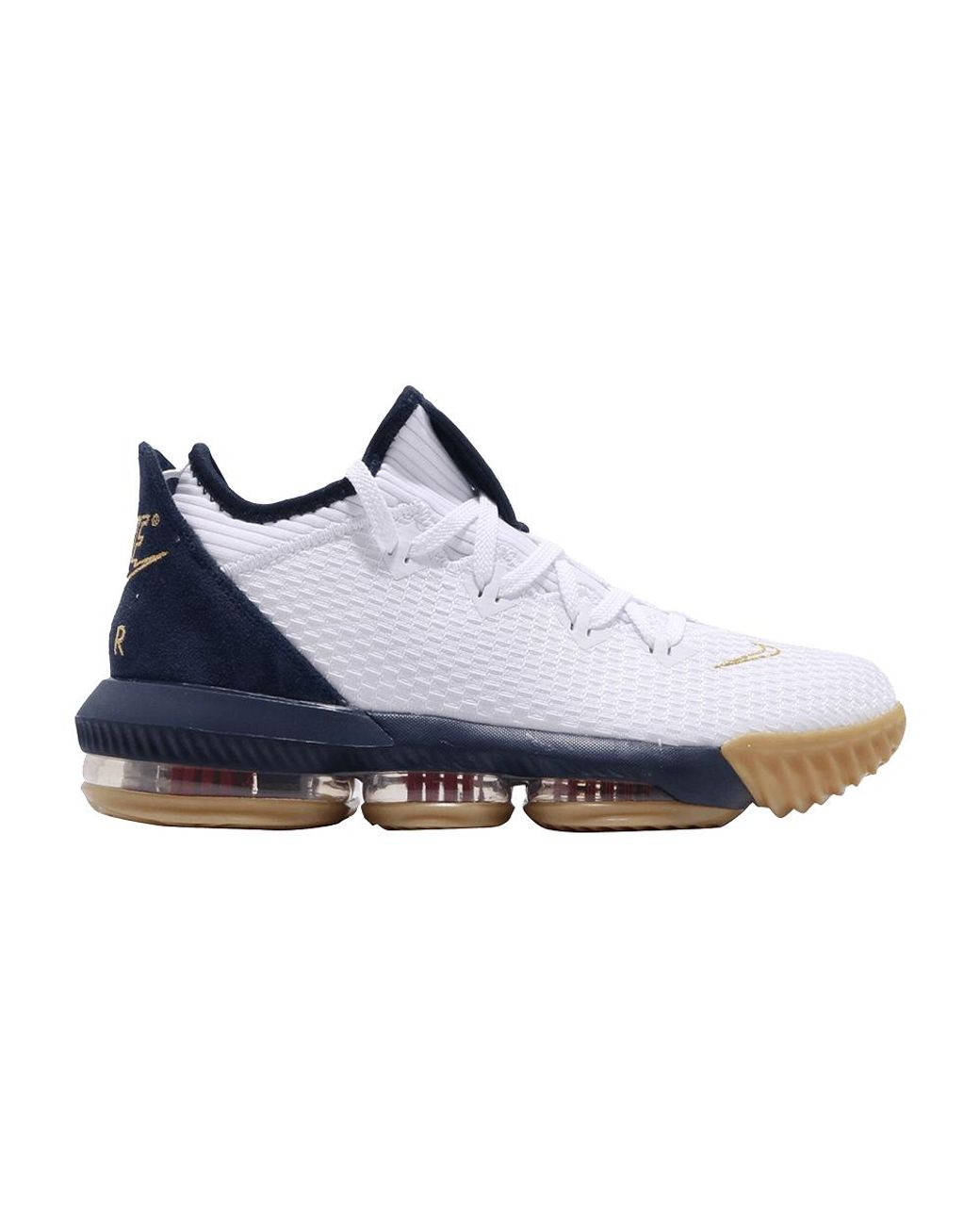 lebron 16 shoes white and gold