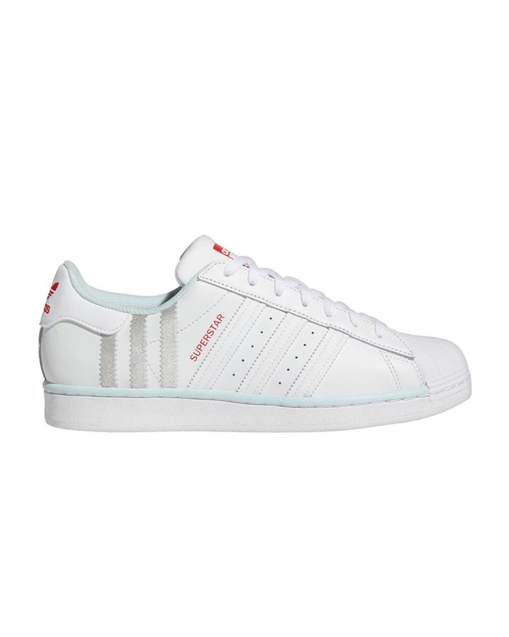 Discreet Lucky Jolly adidas Superstar 'white Almost Blue' for Men | Lyst