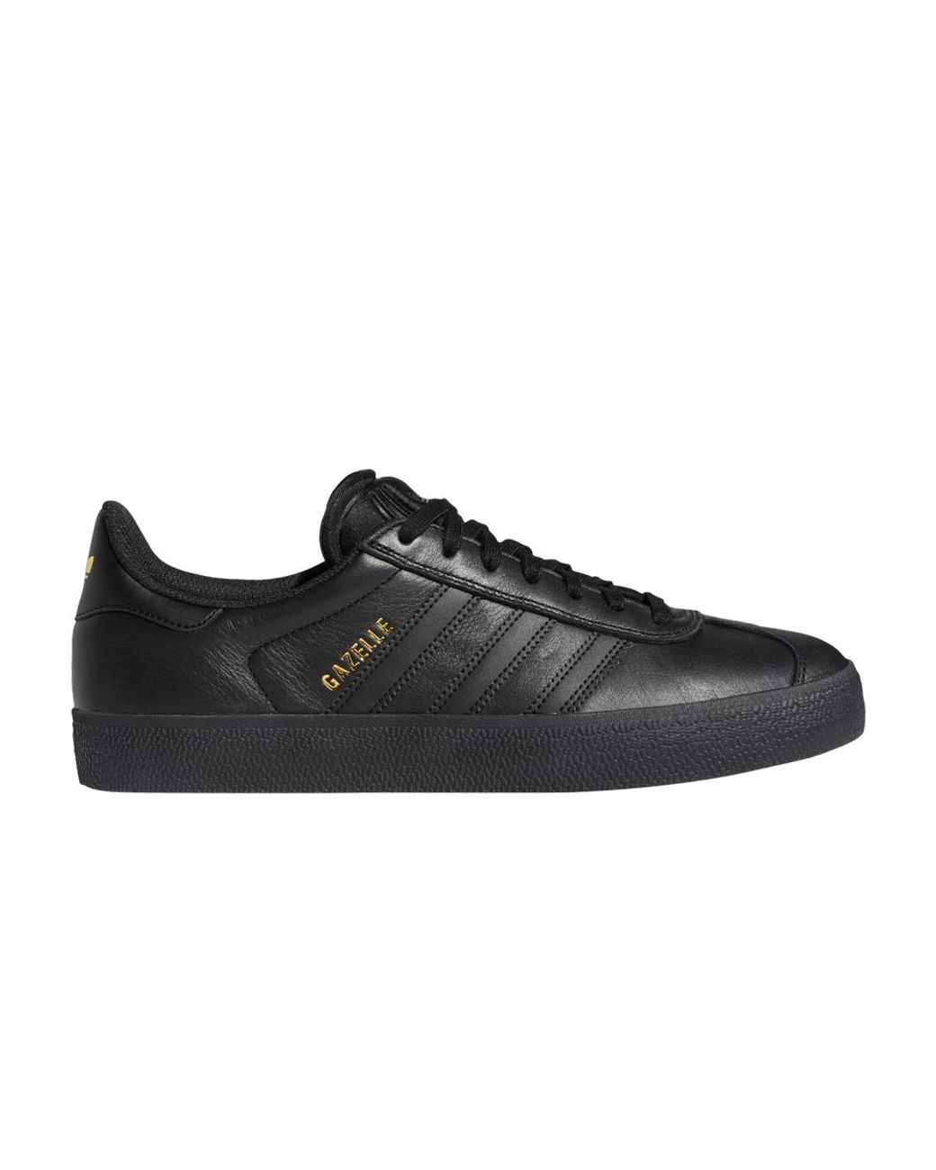 adidas black and gold gazelle