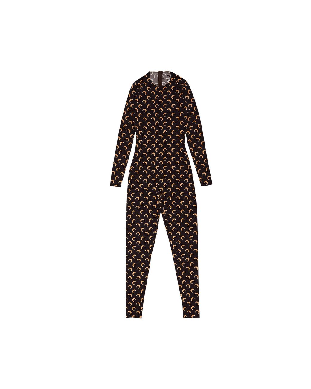 Marine Serre All Over Moon Catsuit 'all Over Moon Brown' in Black | Lyst