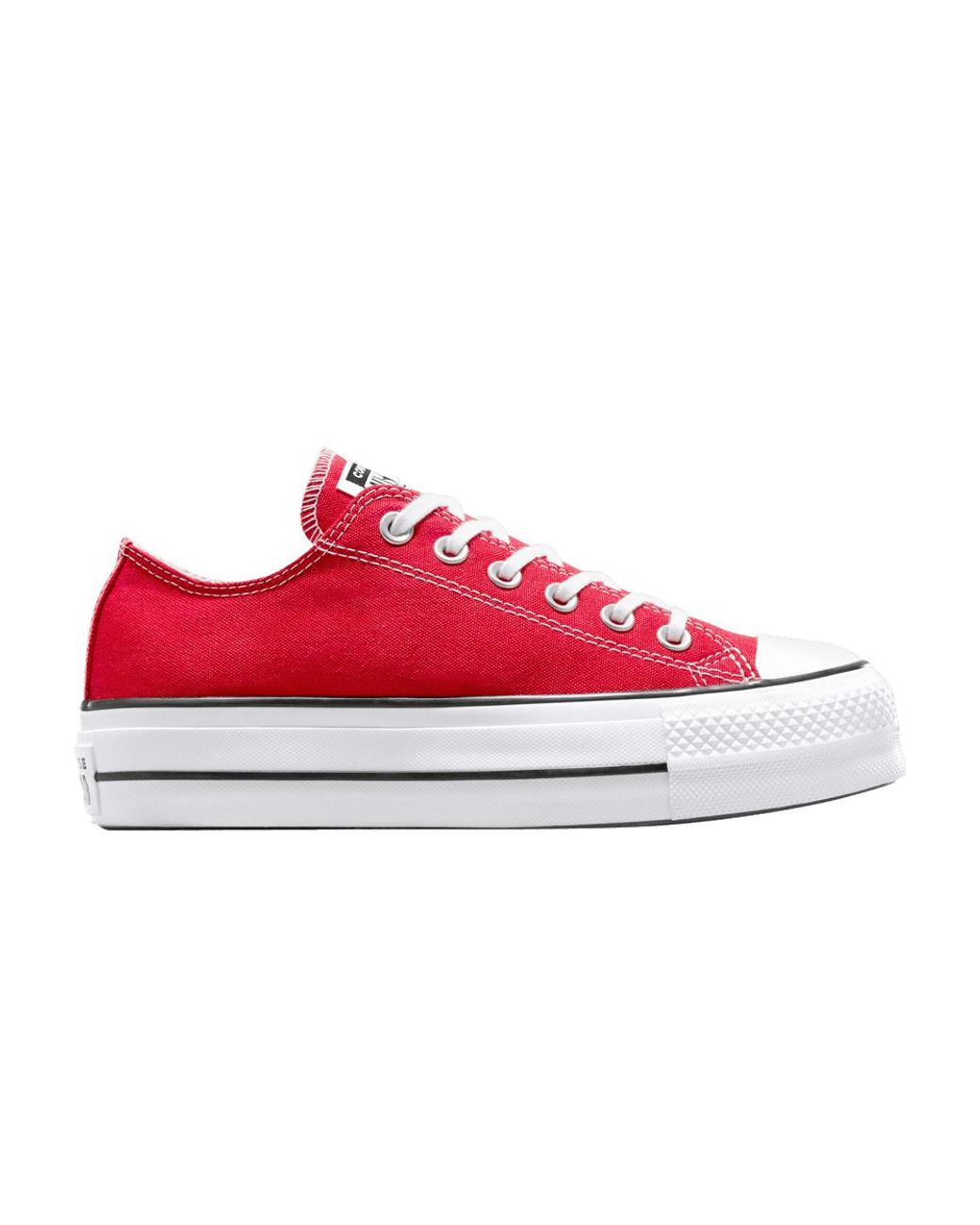 Converse Chuck Taylor All Star Lift Platform Canvas Low 'red White' | Lyst