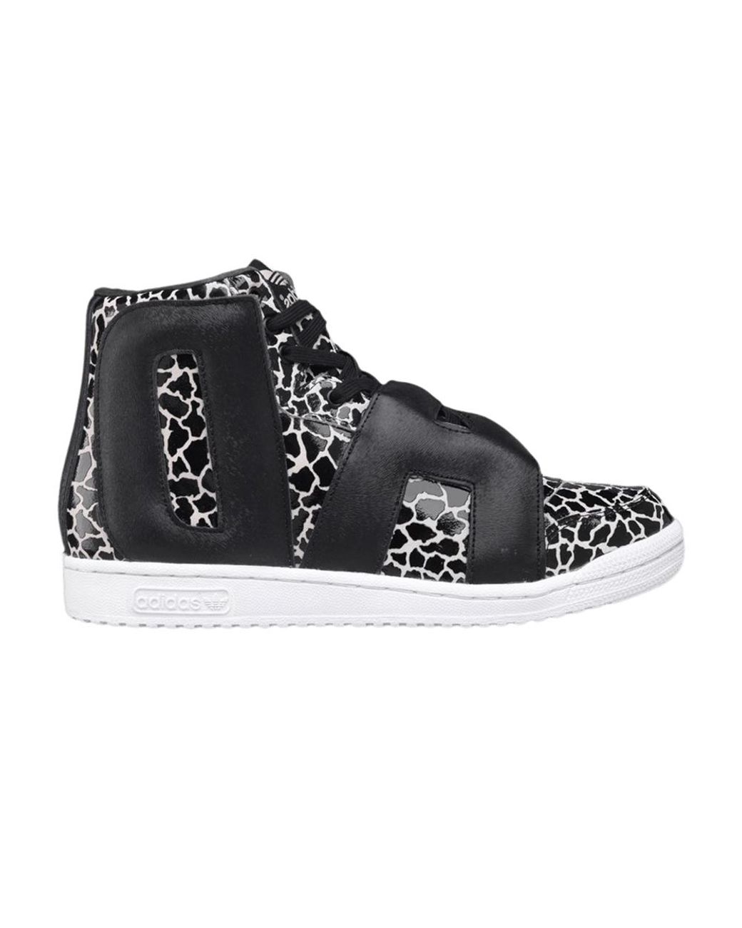 adidas Jeremy Scott Letters 'giraffe' in Black for Men | Lyst