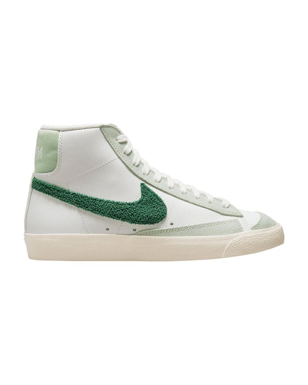 nike blazer mid 77 green and white