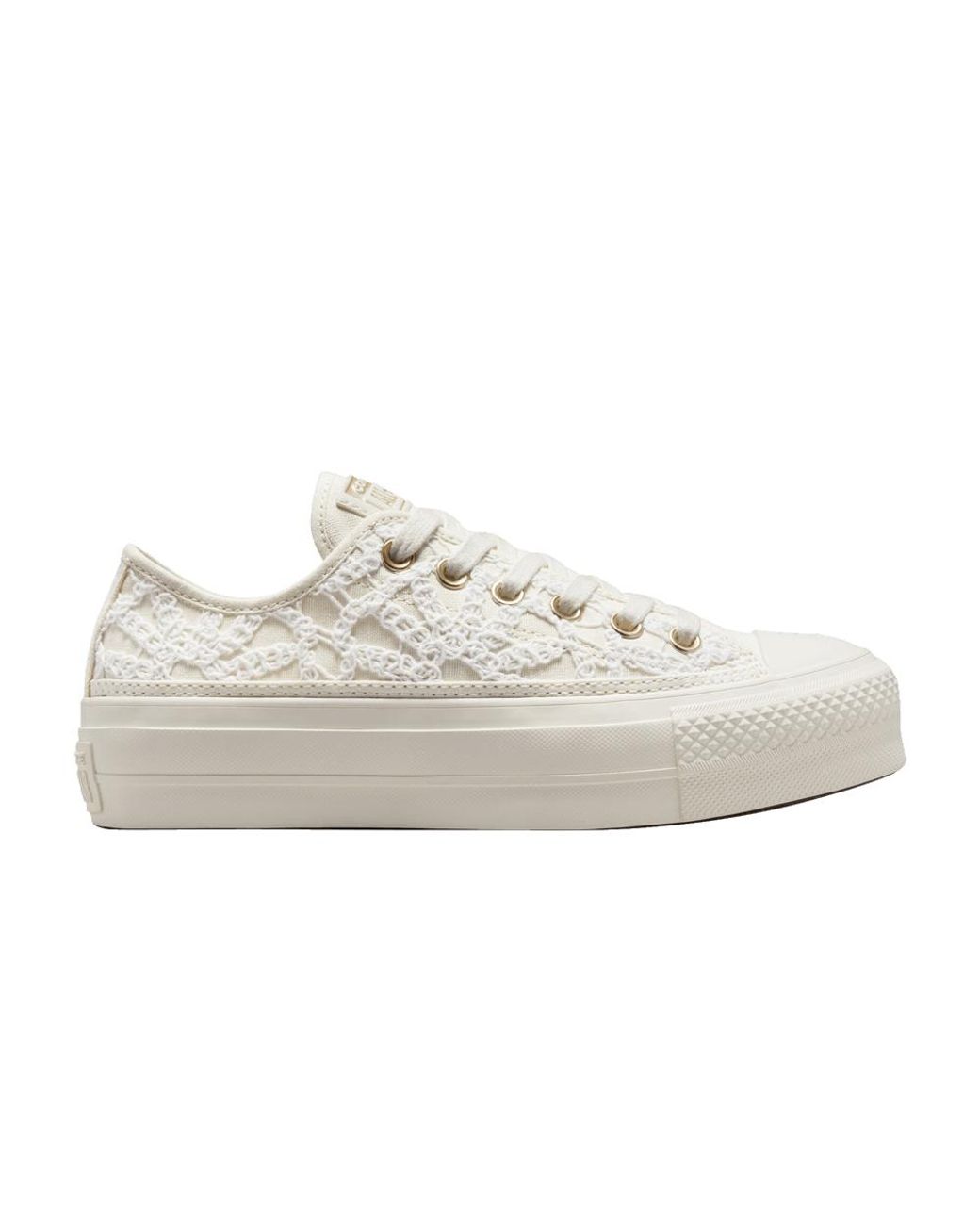Converse Chuck Taylor All Star Lift Platform Low 'daisy Cord' in White |  Lyst