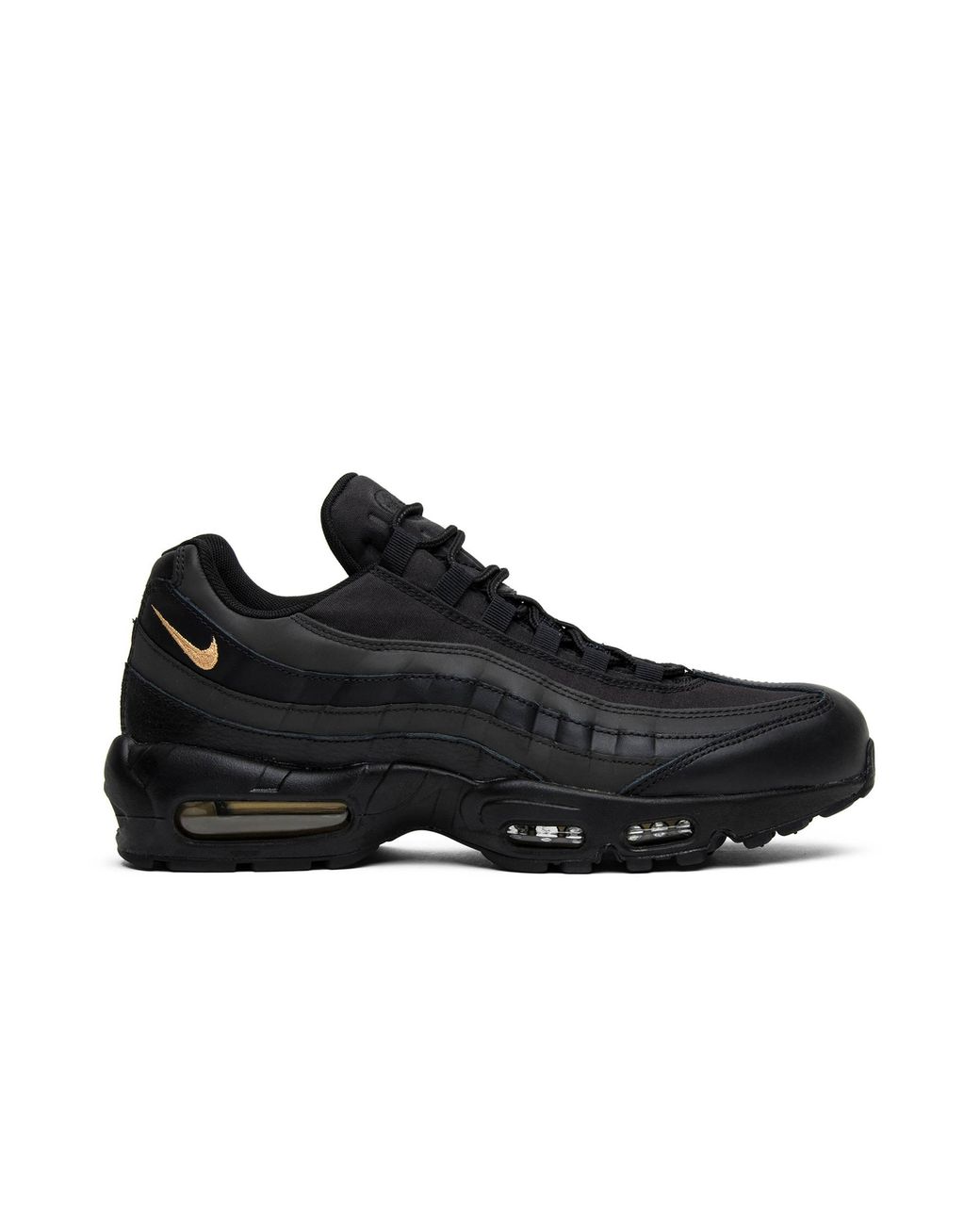 black and gold nike 95