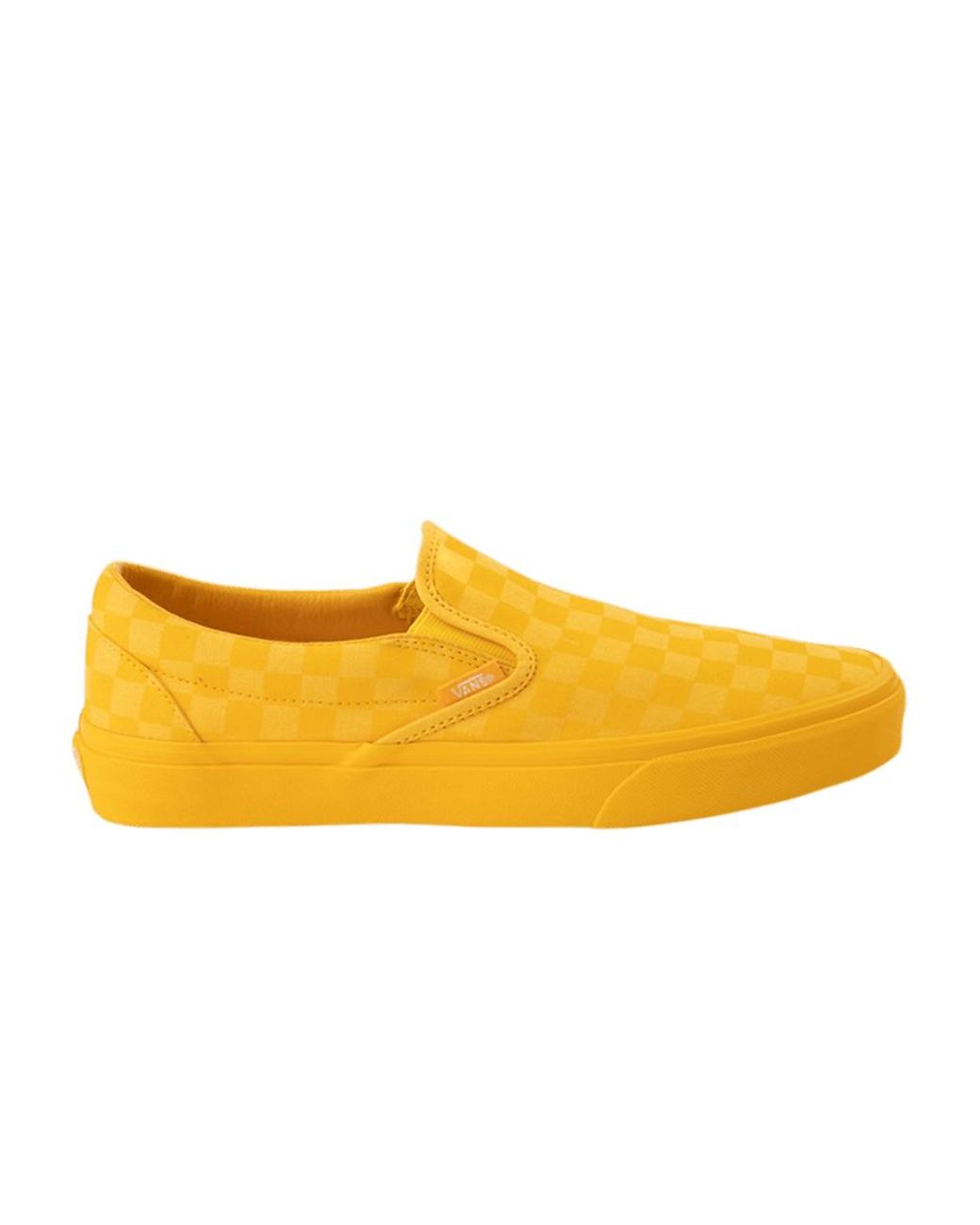 Vans Classic Slip-on 'mono Checkerboard - Spectra Yellow' for Men | Lyst