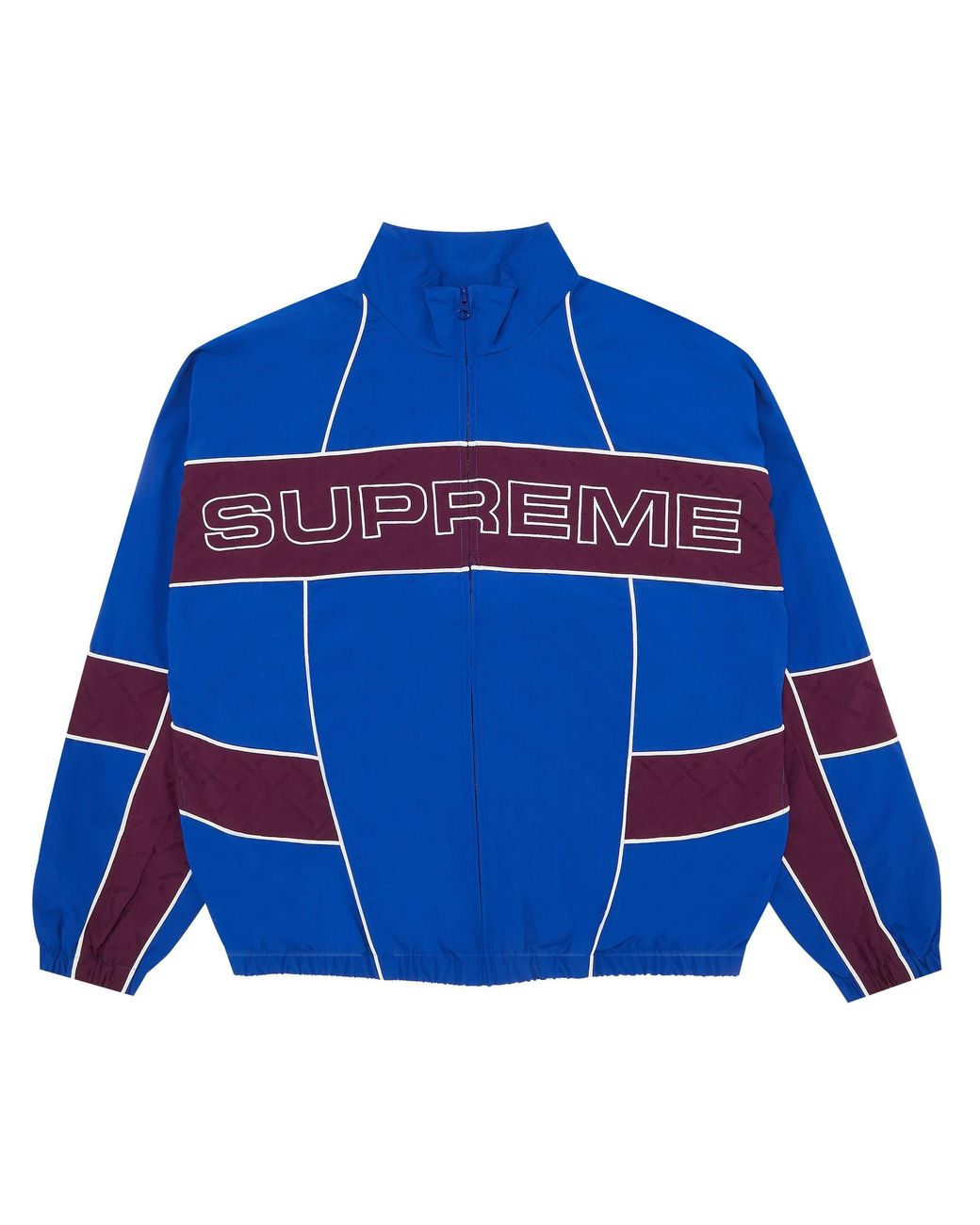 Supreme Jacquard Panel Track Jacket 'royal' in Blue for Men | Lyst