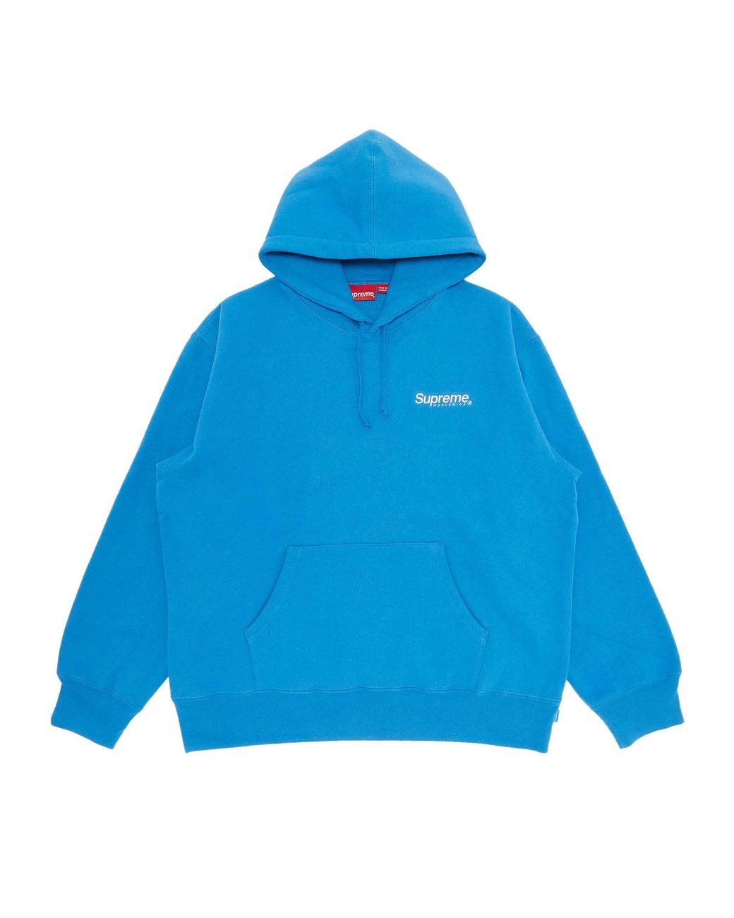 Supreme Men's Worldwide Hooded Sweatshirt 'blue'