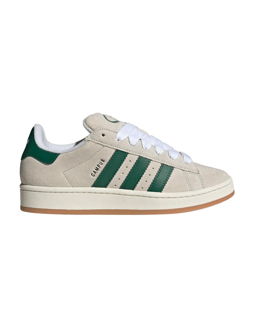 adidas Campus 00s 'crystal White Dark Green' in Natural | Lyst