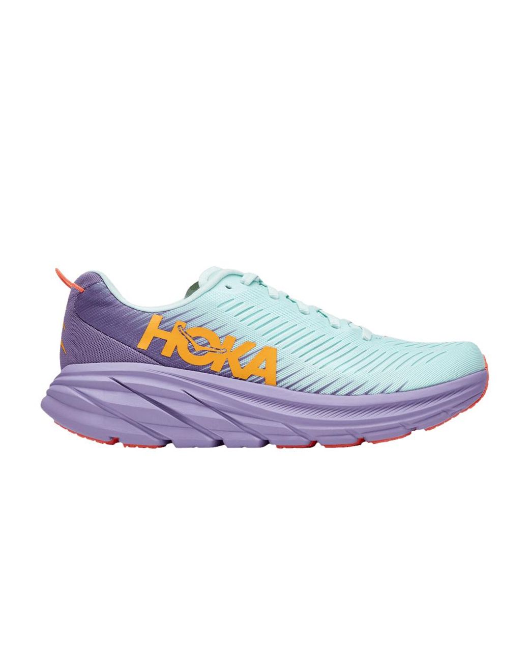 hoka women's rincon 3 white blue glass