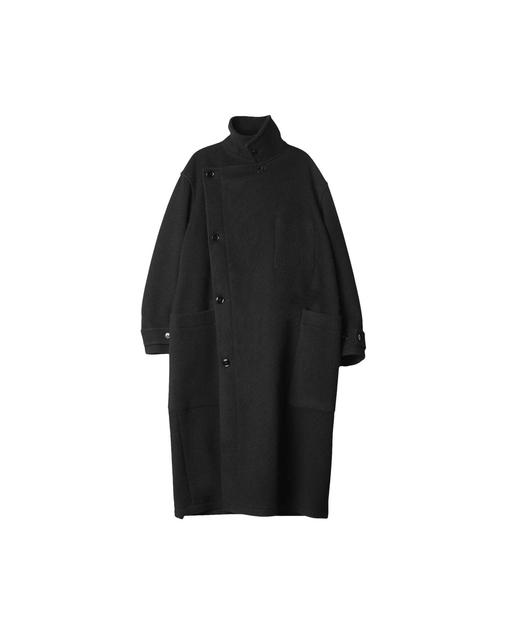 Lemaire Wrap Coat 'black' for Men | Lyst