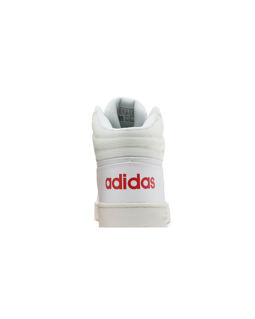 adidas Hoops 2.0 Mid 'white Vivid Red' for Men | Lyst