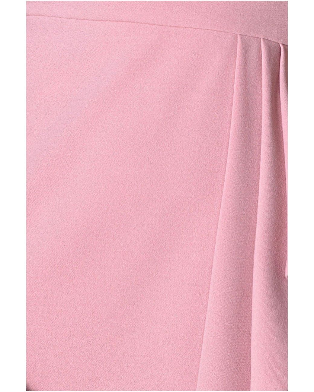 Goddiva Pink Waterfall Sleeve Wrap Midi Dress