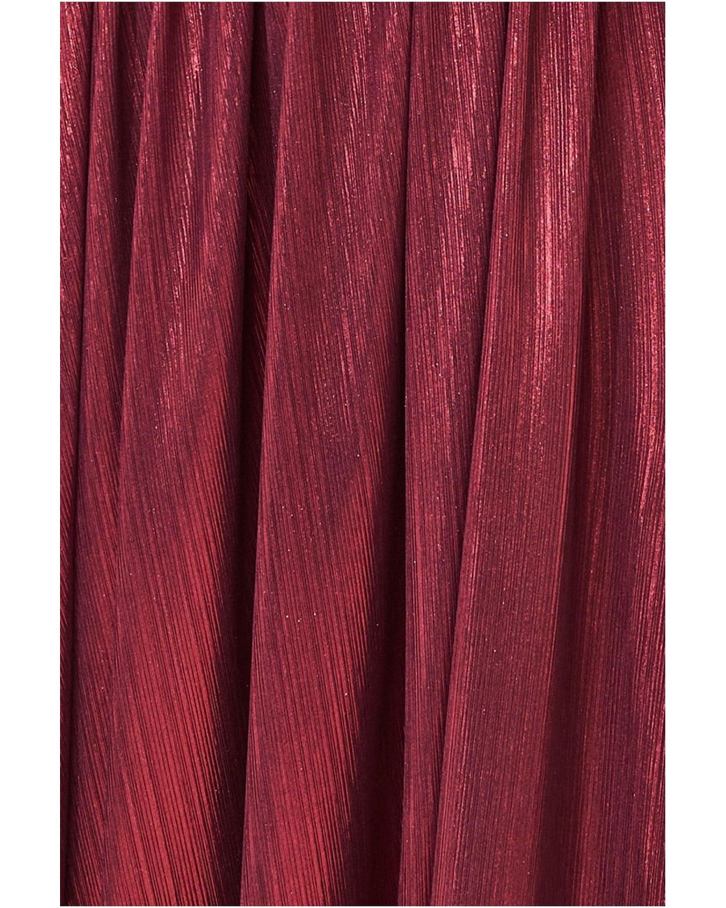 Goddiva One Shoulder Slinky Foil Flared Maxi Dress