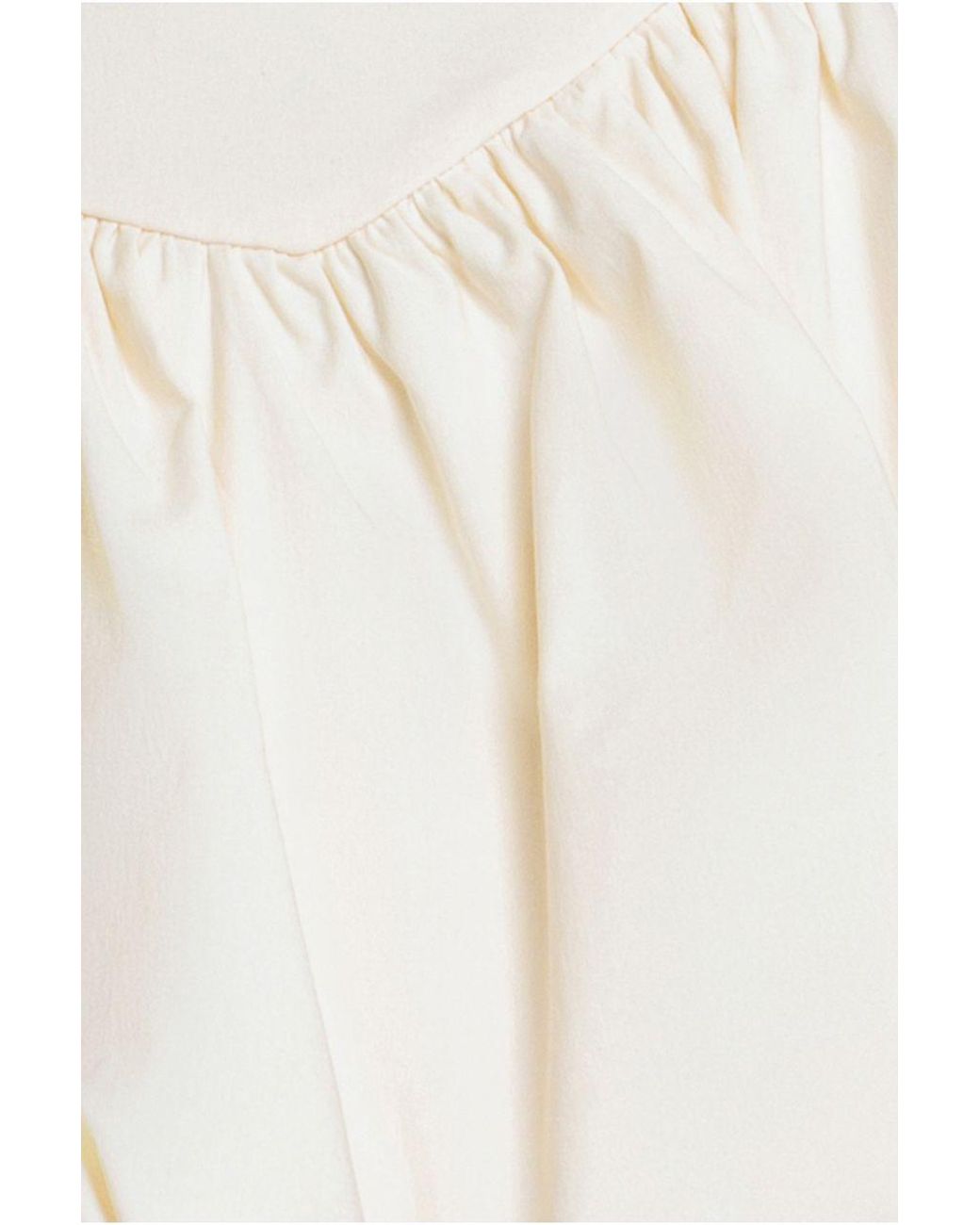 Goddiva White Bengaline Balloon Mini Skirt