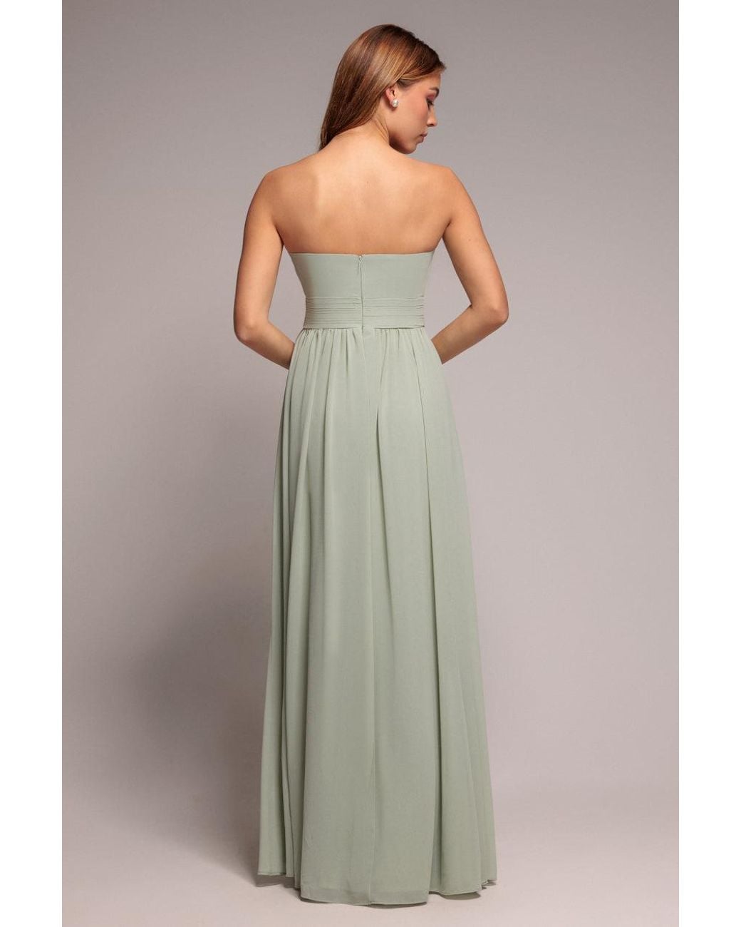 Goddiva Multicolor Bridesmaids Chiffon Maxi Dress