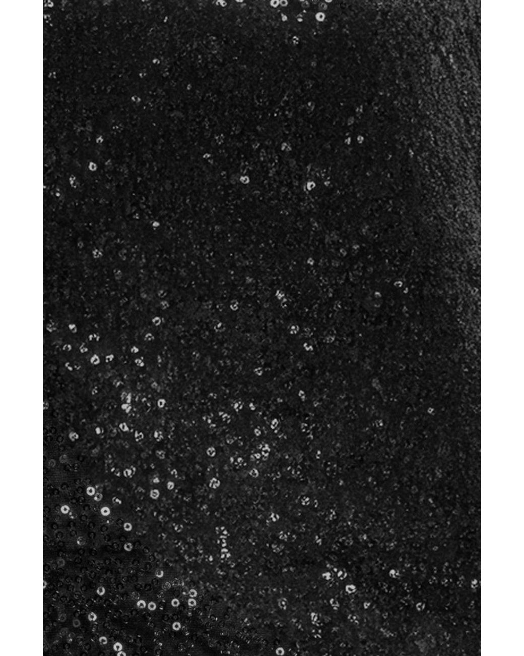 Goddiva Gray Sequin Velvet Jumper