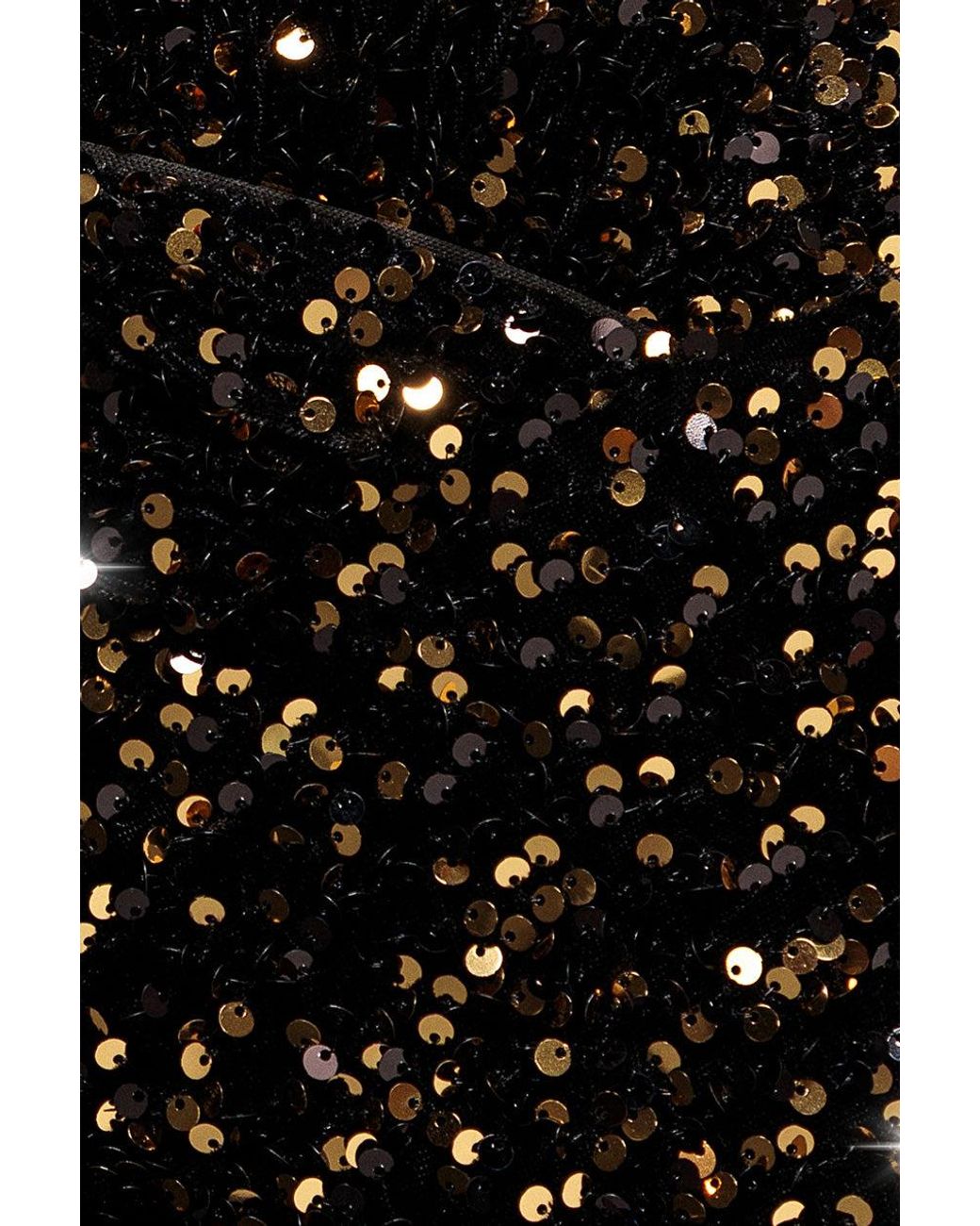 Goddiva Metallic Multi Sequin & Velvet Bardot Maxi