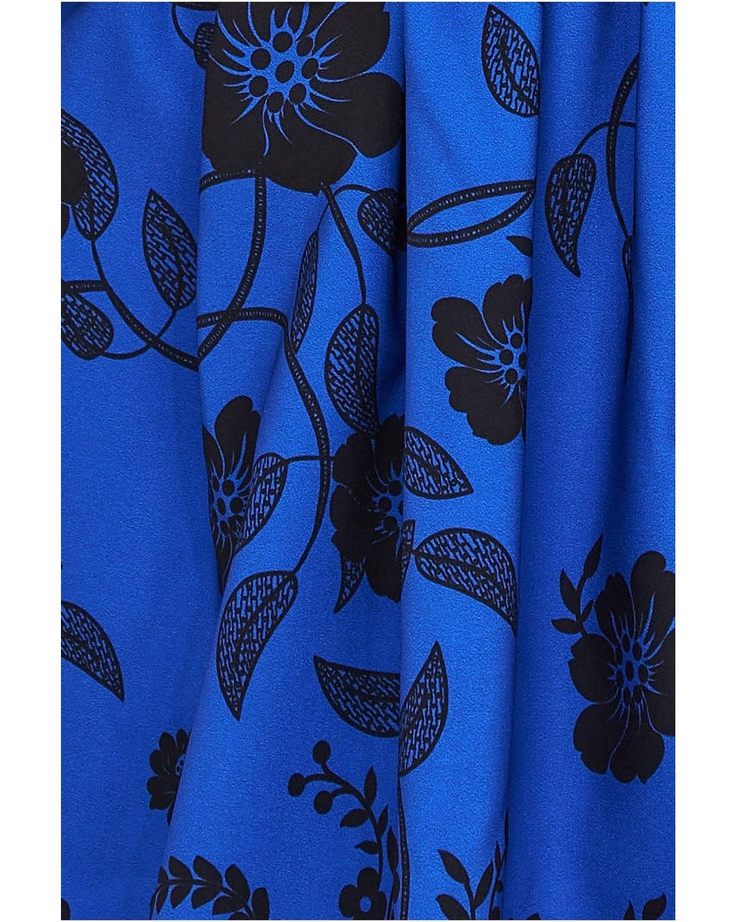 Goddiva Blue Printed Off The Shoulder Midi Dress