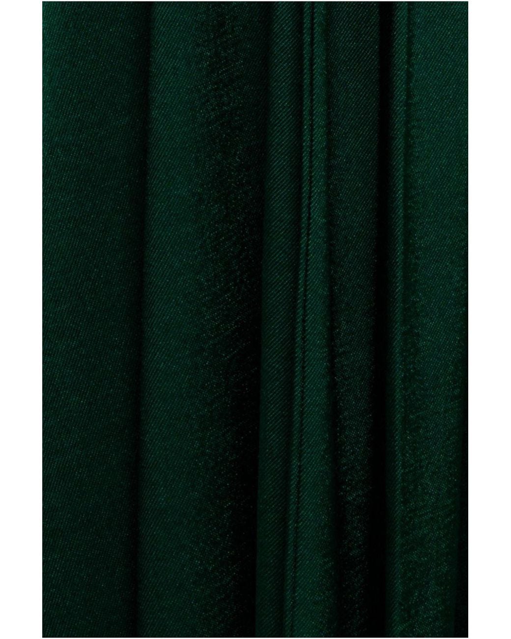 Goddiva Green Satin Square Neck Bishop Sleeve A Line Maxi Dress