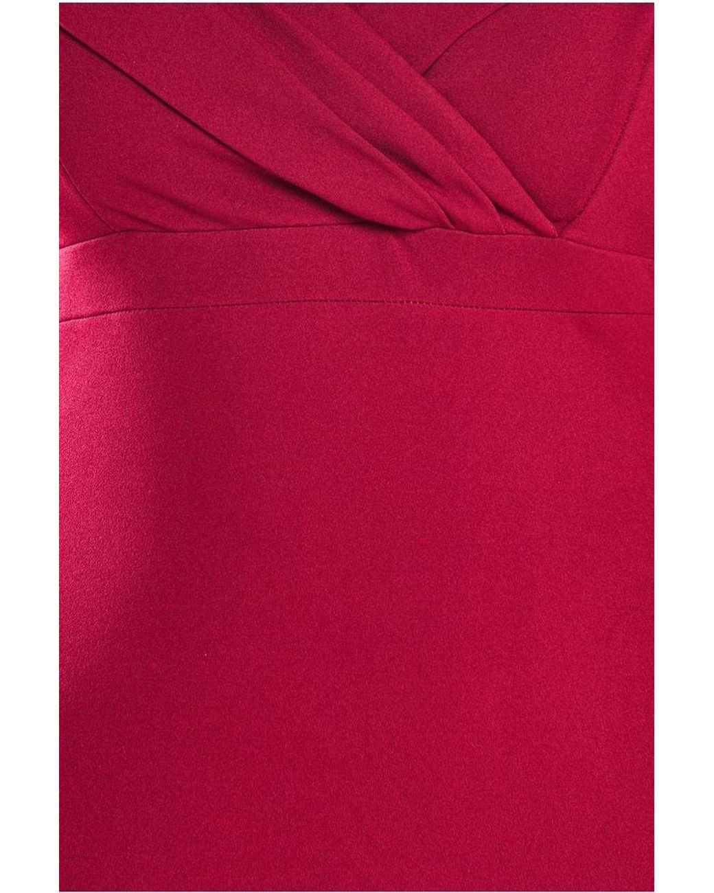 Goddiva Red Front Wrap Off The Shoulder Maxi Dress