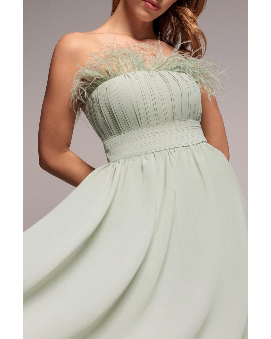 Goddiva Multicolor Bridesmaids Chiffon Maxi Dress
