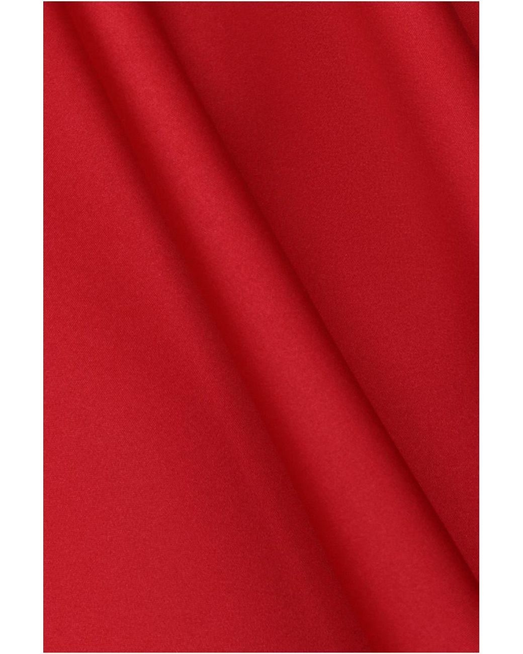 Red Midliner Goddiva One Shoulder A Line Midi Dress in Red | Lyst