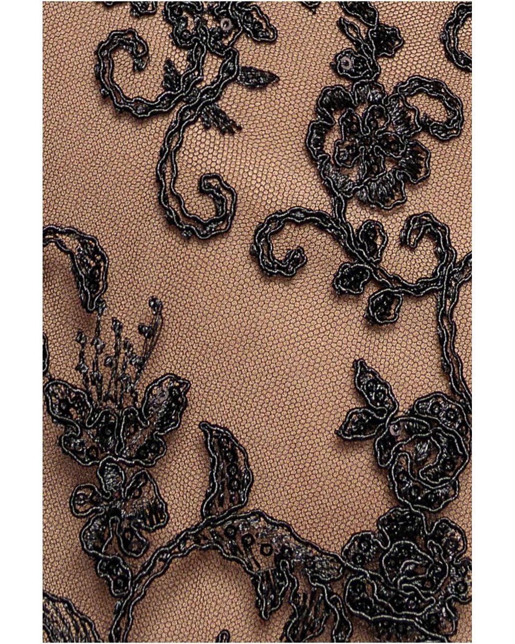 Goddiva Natural Lace Multiway Midi With Flared Skirt