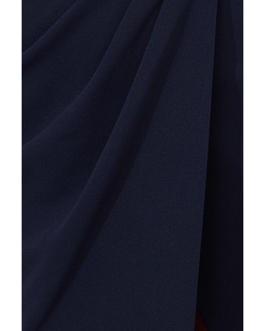 Goddiva Blue Satin Collar Scuba Midi Dress