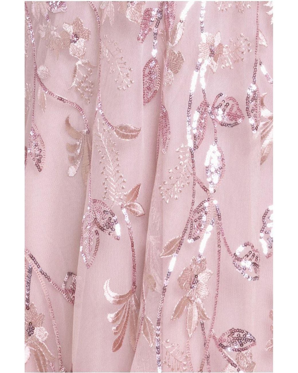 goddiva flared sleeve embroidered maxi dress Flared Sleeve Embroidered Maxi Dress - Navy Blue