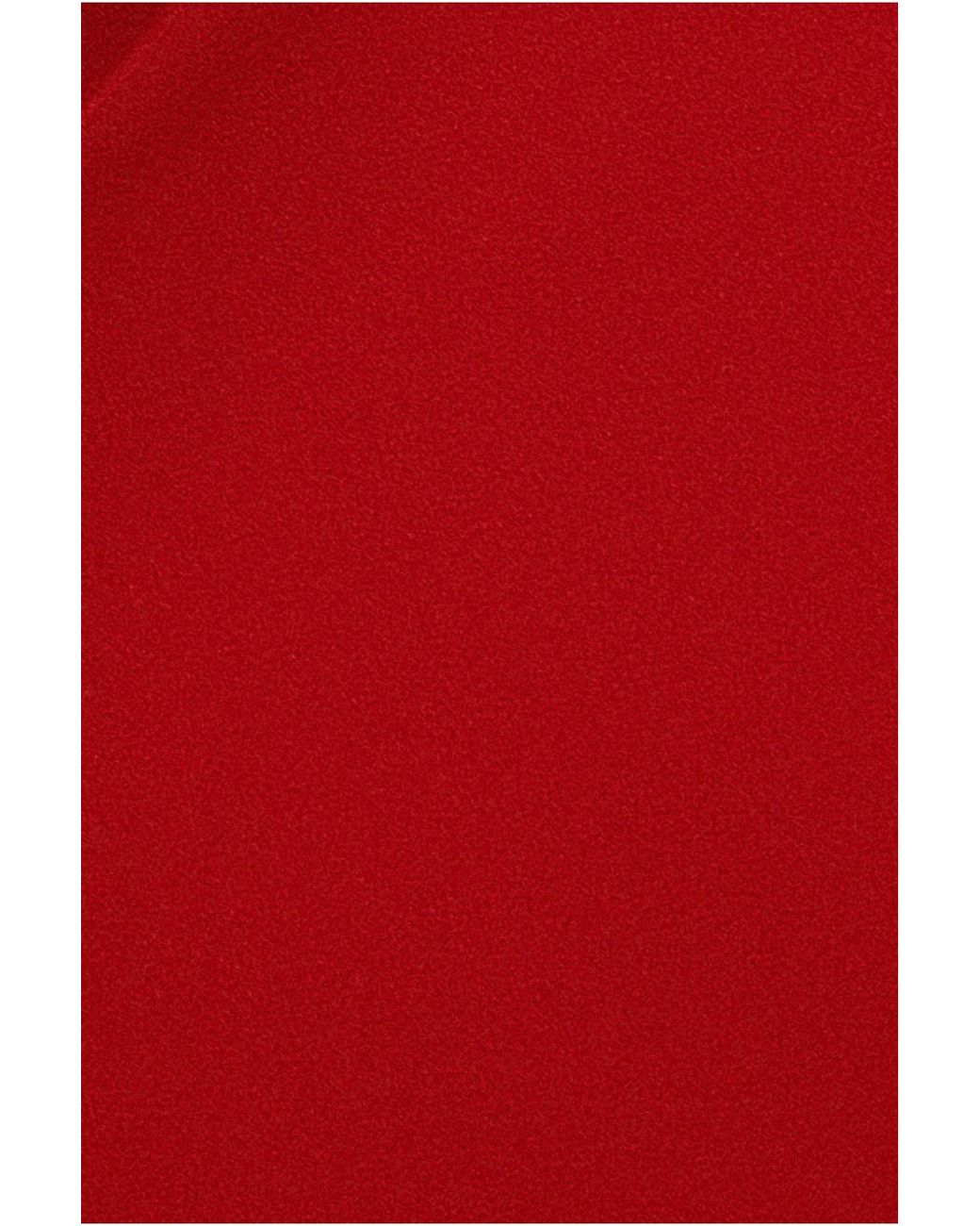 Goddiva Red Diamante Embellished Heart Brooch Scuba Maxi Dress