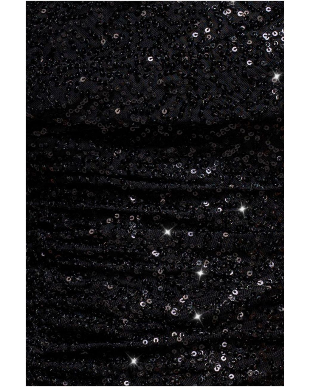Goddiva Black Off The Shoulder Sequin Cowl Drawstring Maxi Dress