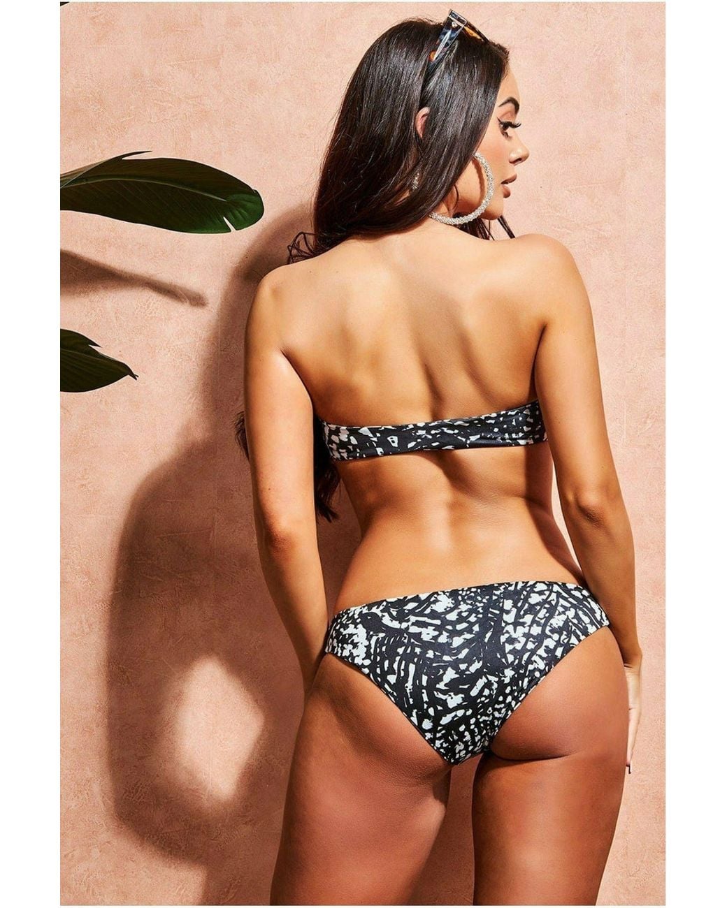 Goddiva Multicolor Bow Detail Bikini