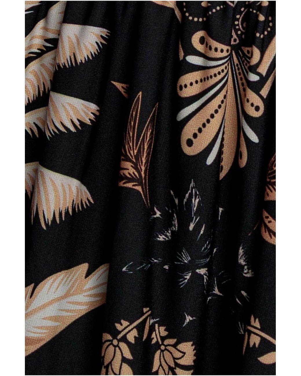 Goddiva Blue Printed Tie Back Maxi