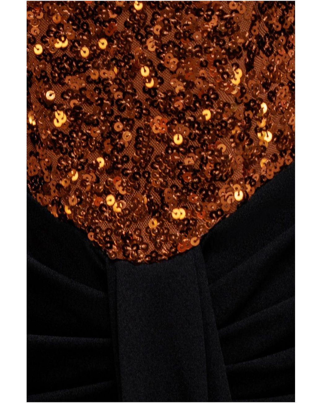 Goddiva Multicolor Corset Sequin Wing Bodice Scuba Skirt Maxi Dress