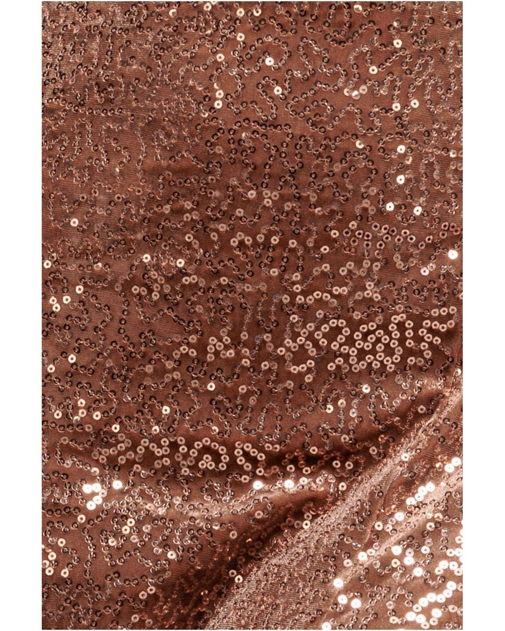 Goddiva Natural Sequin Velvet Bandeau Maxi Dress