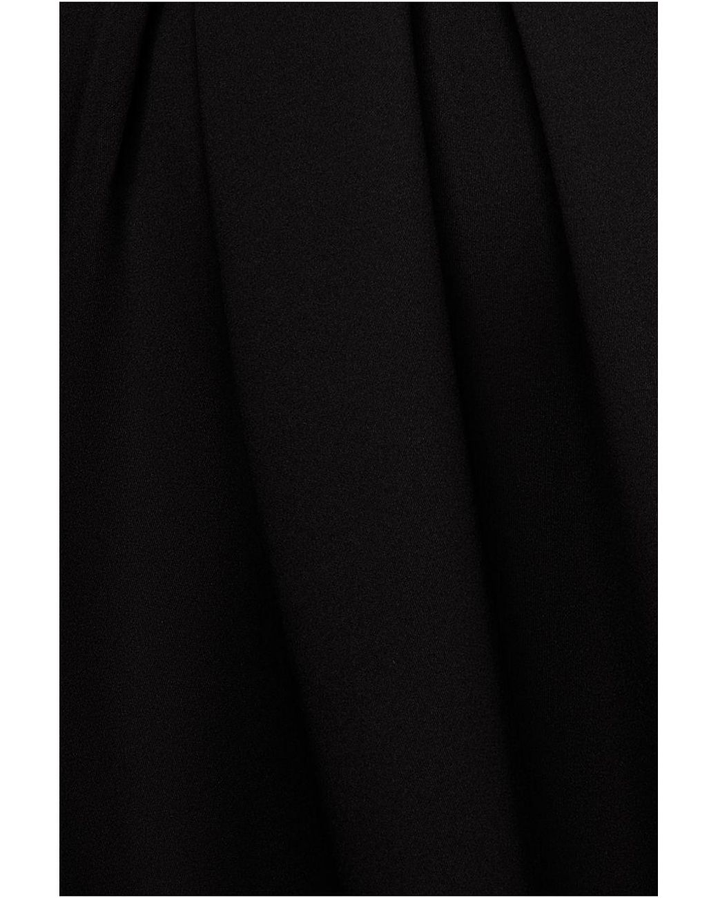 Goddiva Black Halter Neck Pleated A-Line Midaxi Dress