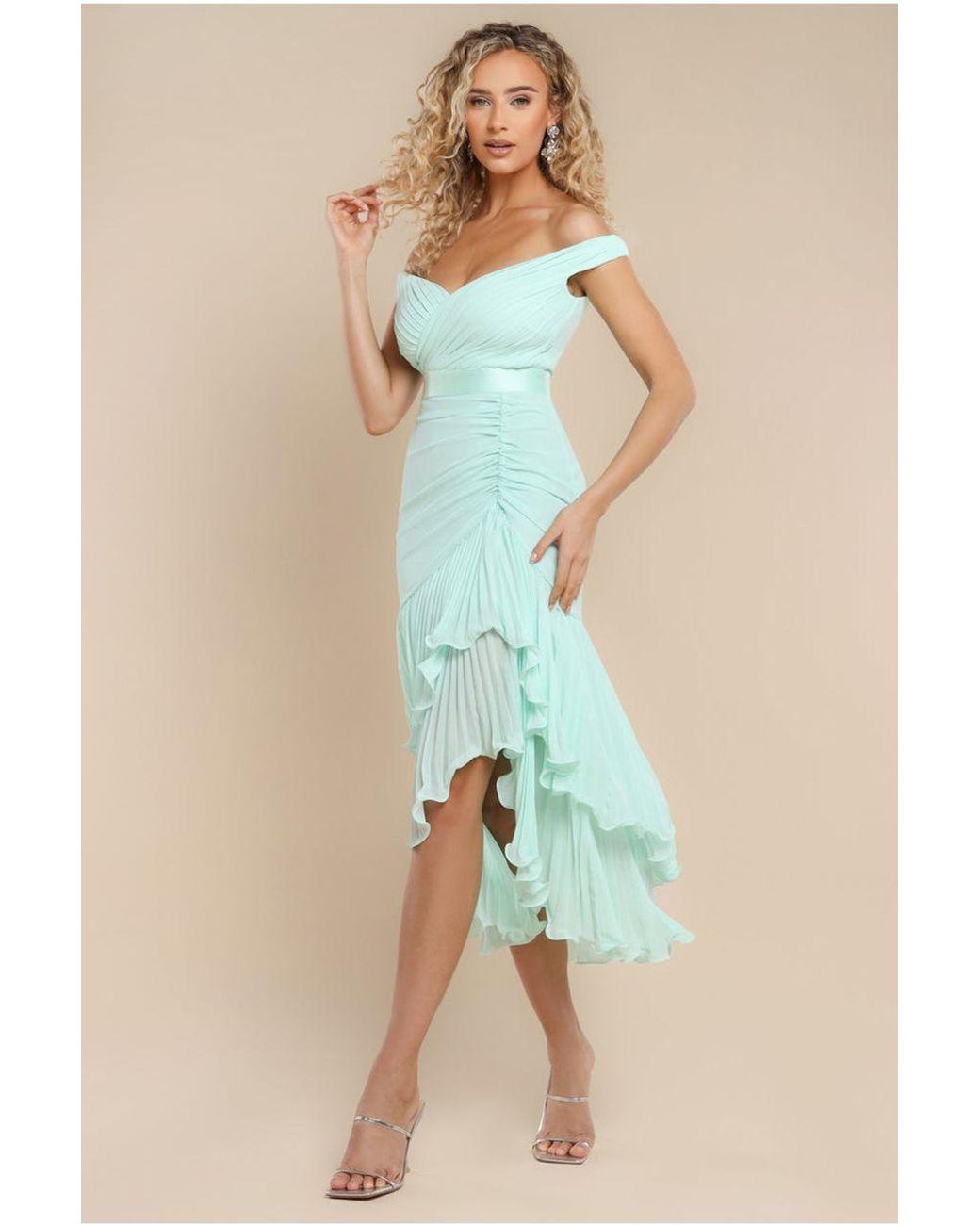 sachin and babi light blue dress champagne: Dresses For Women