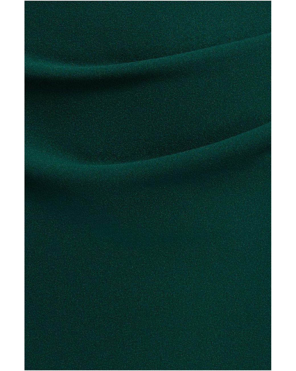 Goddiva Green Cape Sleeve Detail Front Tie Maxi Dress