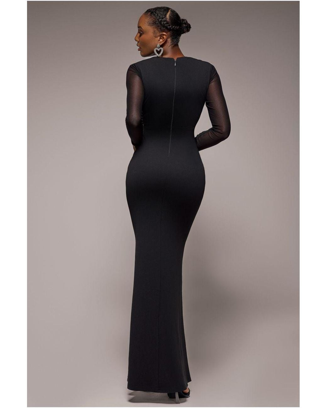 Goddiva Blue Front Crossover Lurex Split Maxi Dress