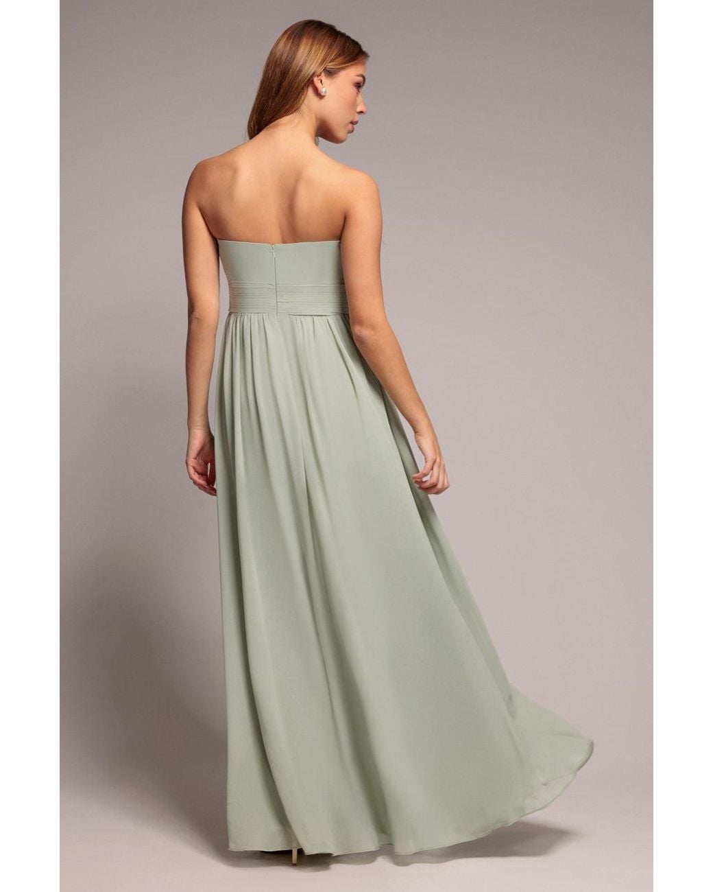 Goddiva Multicolor Bridesmaids Chiffon Maxi Dress