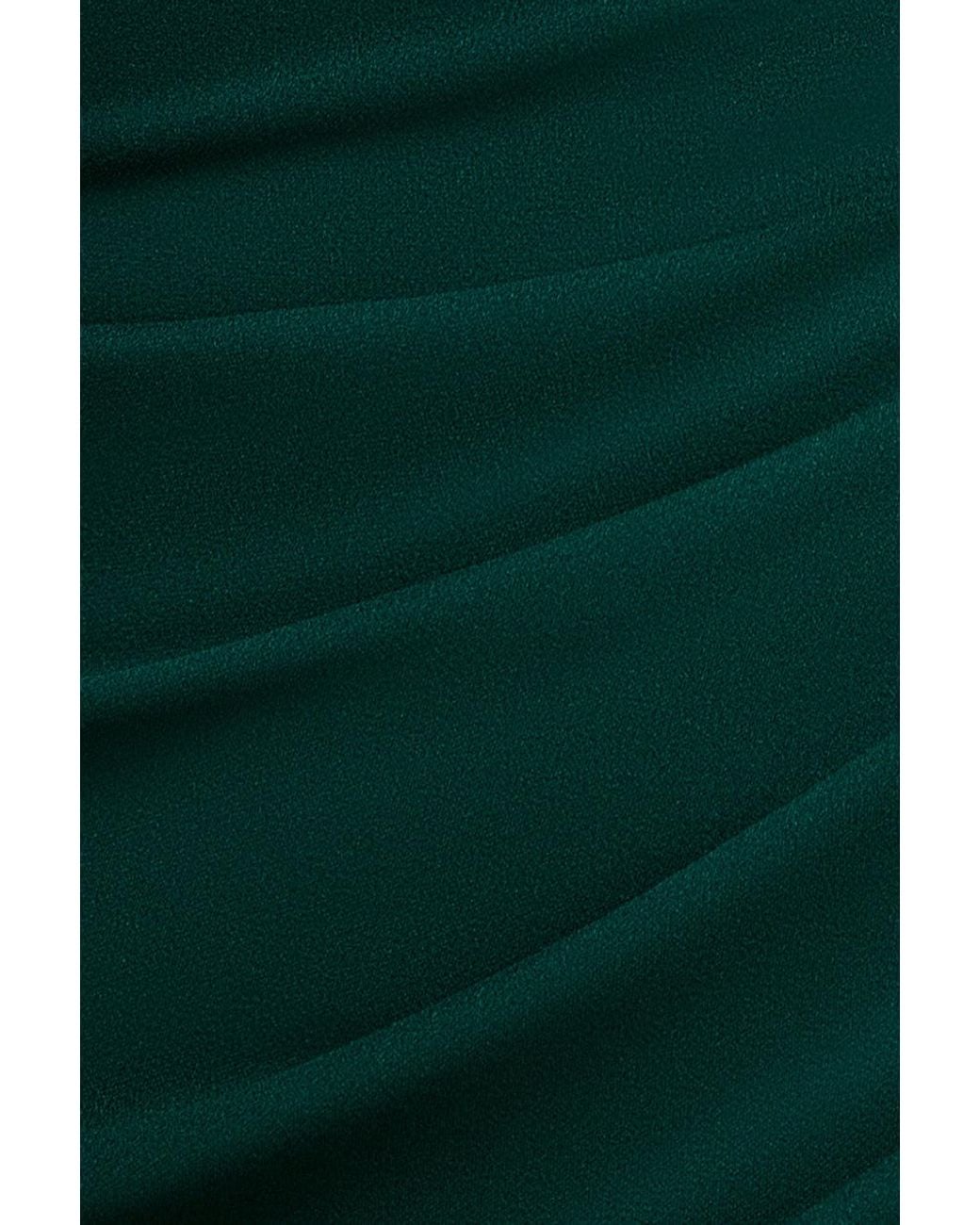 Goddiva Green One Shoulder Evening Maxi Dress