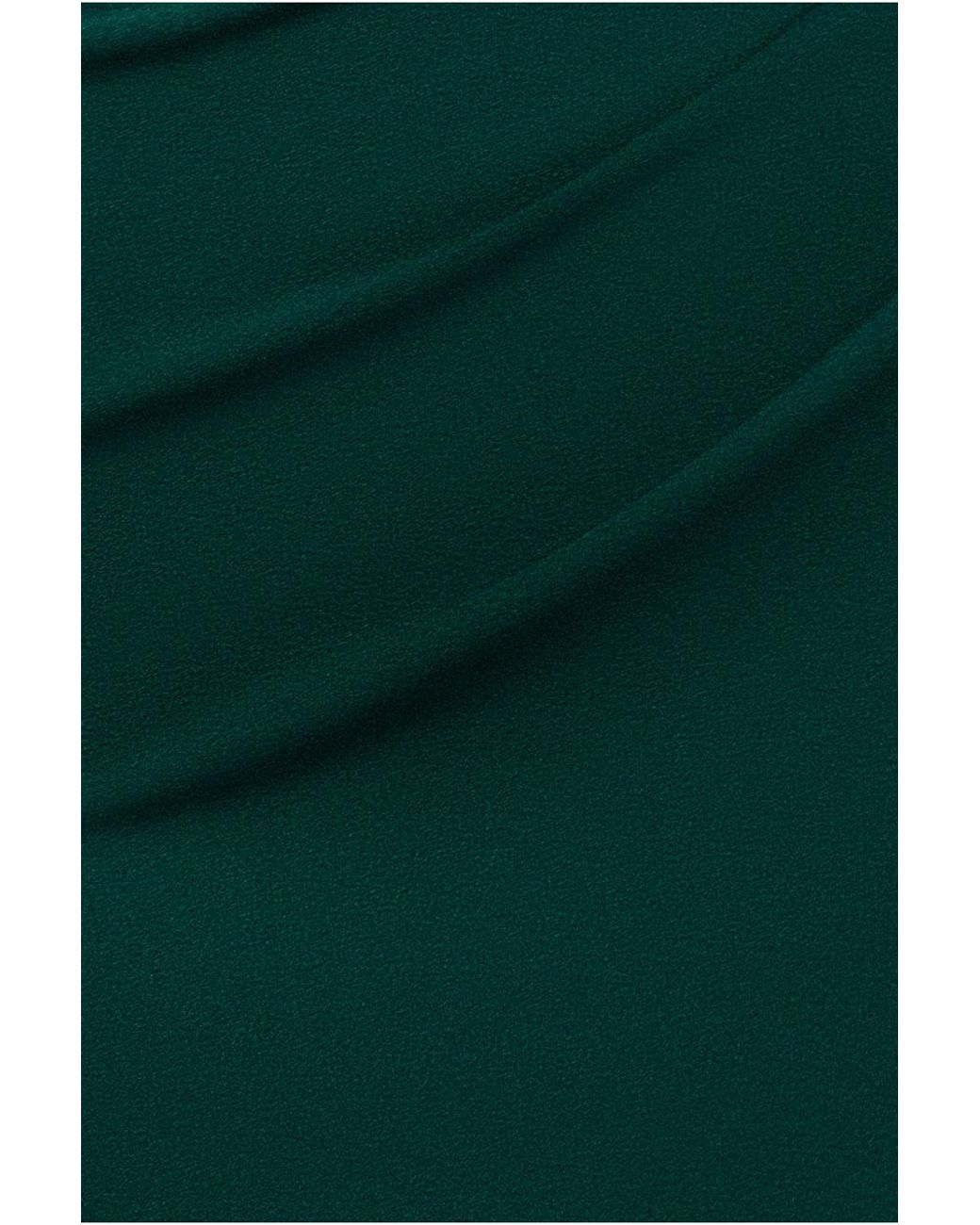 Goddiva Green Off The Shoulder Draped Sleeve Maxi Dress