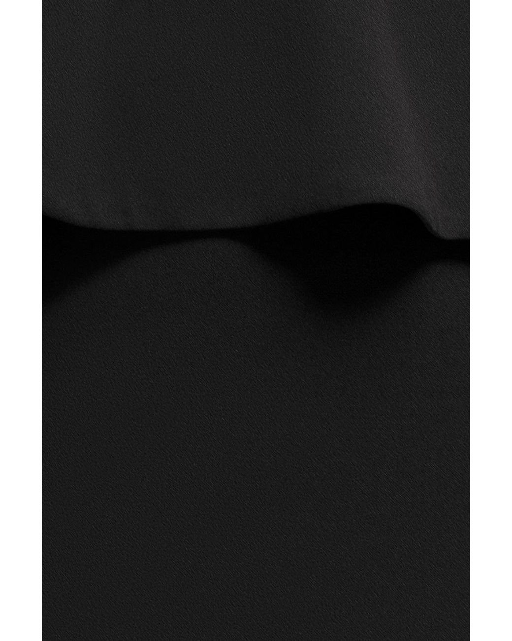 Goddiva Black Peplum Halter Neck Maxi Dress With Diamante Buckle