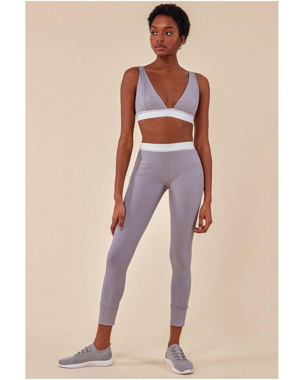 Cosmochic Natural Bralette & Legging Workout Lounge Set
