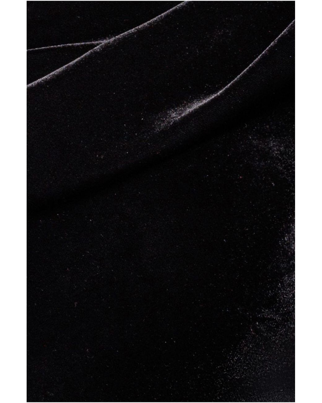 Goddiva Black Cowl One Shoulder Velvet Maxi Dress