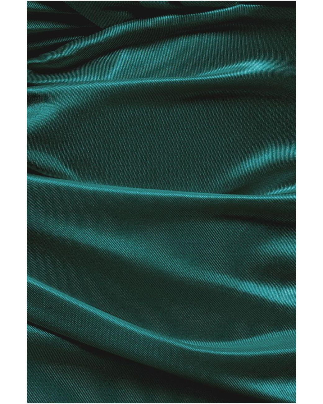 Goddiva Green Satin Off The Shoulder Maxi Dress