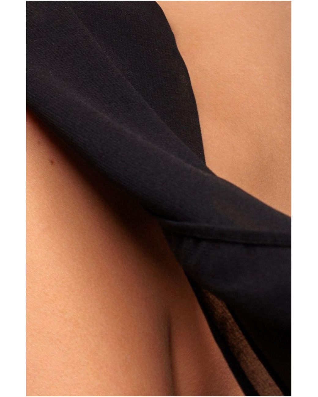 Goddiva Black Chiffon Scarf