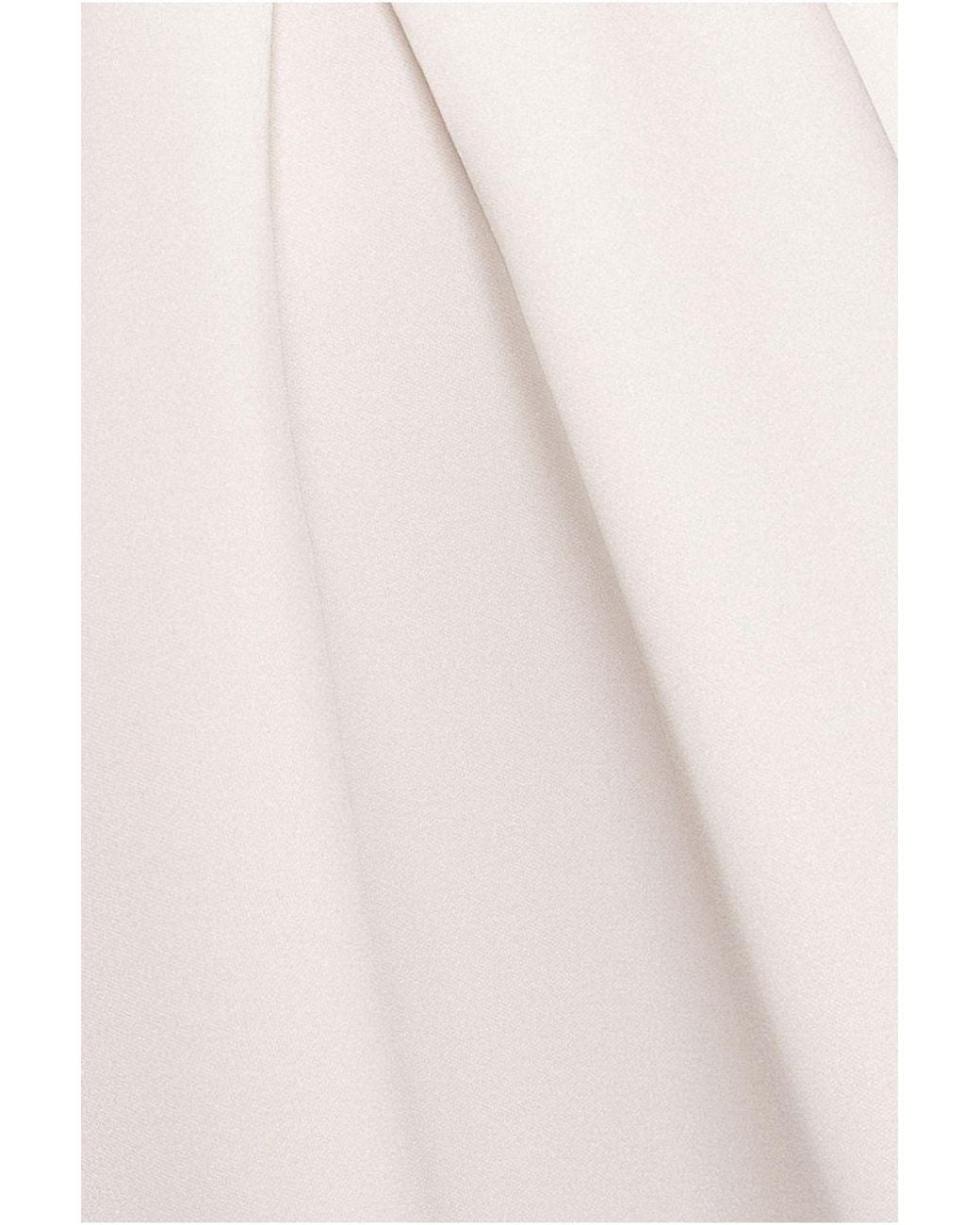 Goddiva White Contrast Halter Neck Pleated A Line Midaxi Dress